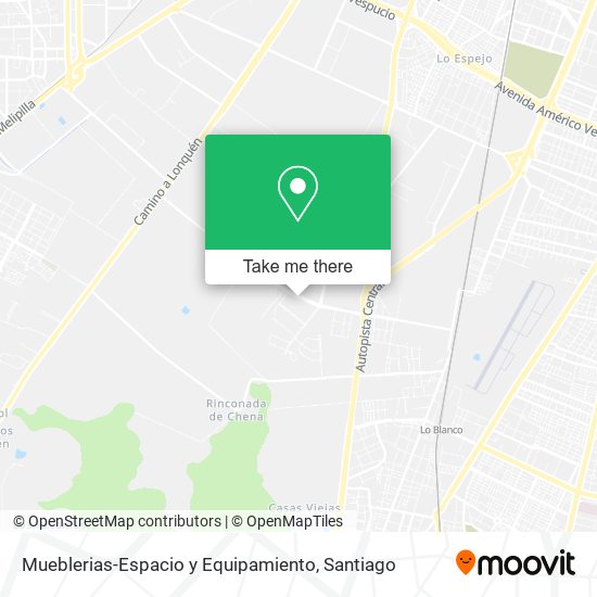 Mapa de Mueblerias-Espacio y Equipamiento