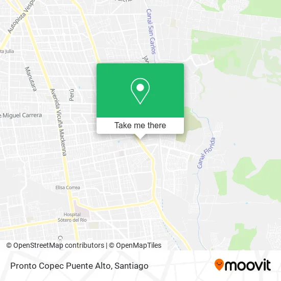 Pronto Copec Puente Alto map
