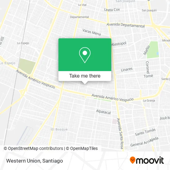 Western Union map