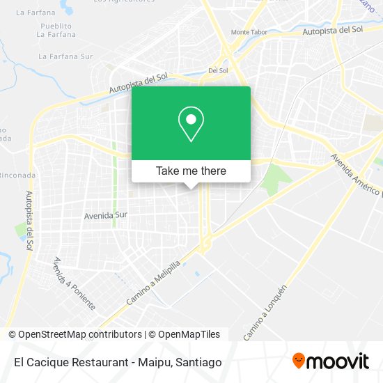 El Cacique Restaurant - Maipu map