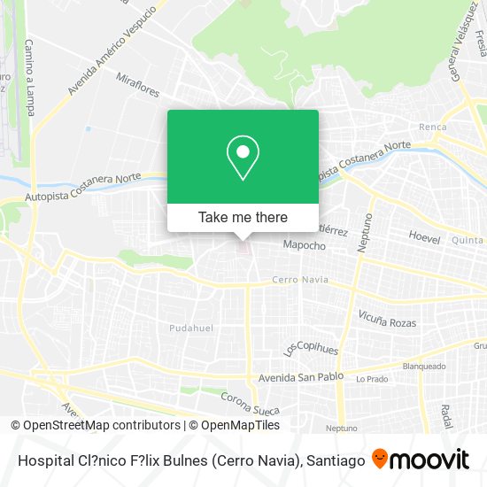 Hospital Cl?nico F?lix Bulnes (Cerro Navia) map