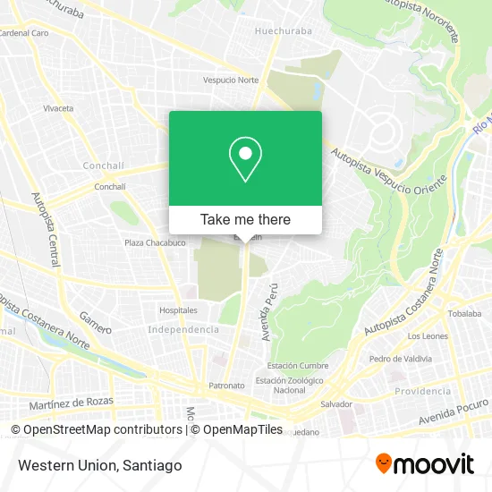 Western Union map