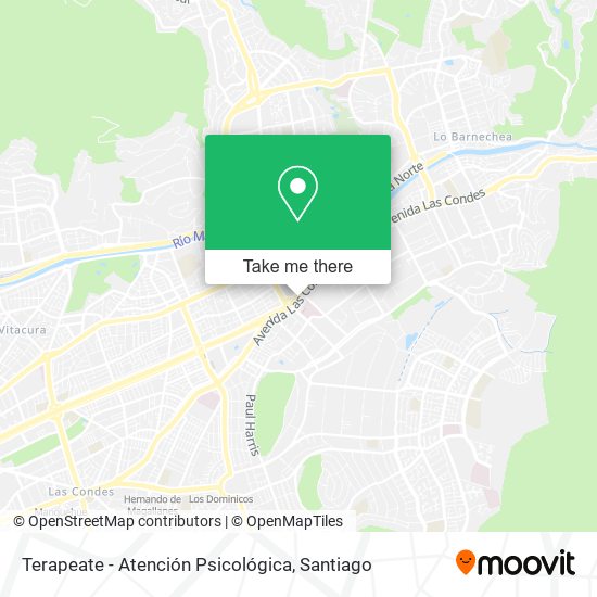 Mapa de Terapeate - Atención Psicológica