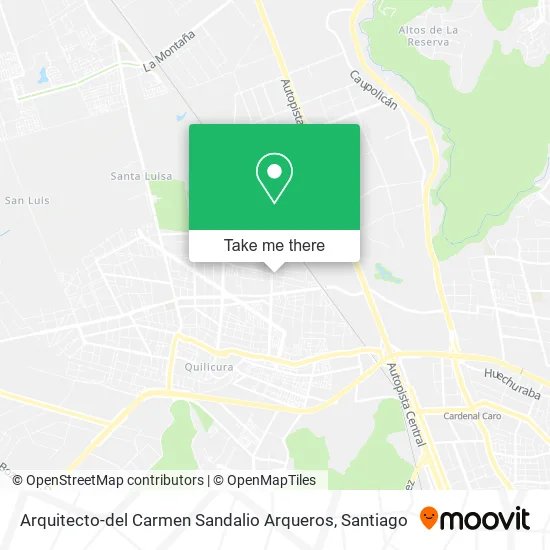 Arquitecto-del Carmen Sandalio Arqueros map