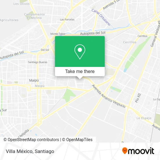 Villa México map