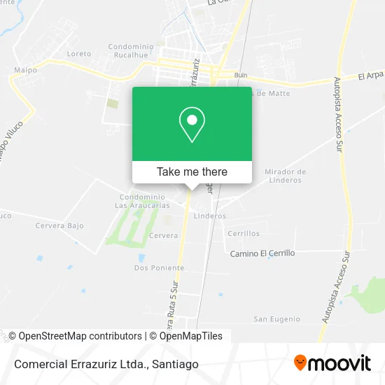 Comercial Errazuriz Ltda. map