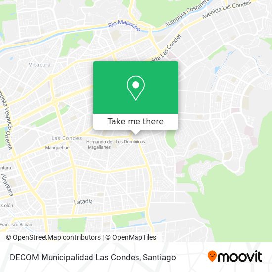 DECOM Municipalidad Las Condes map