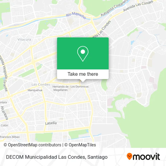 DECOM Municipalidad Las Condes map