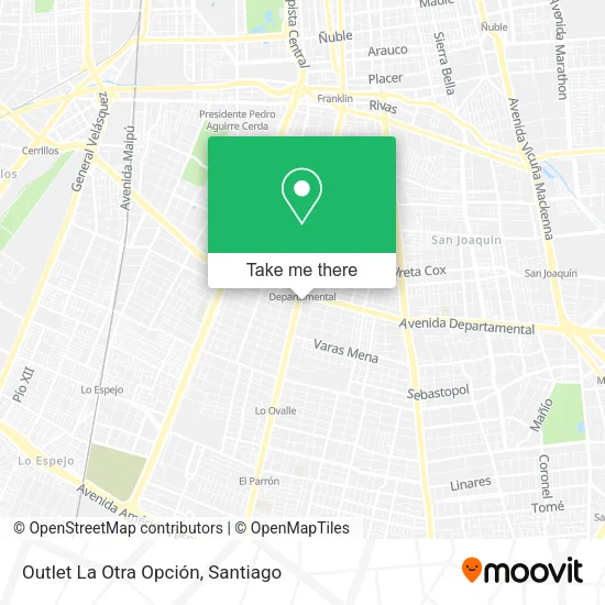 Outlet La Otra Opción map