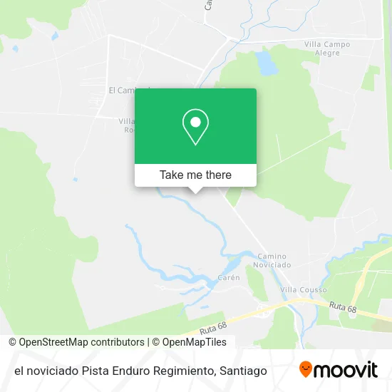 el noviciado Pista Enduro Regimiento map