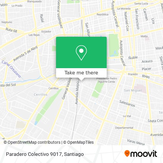 Paradero Colectivo 9017 map