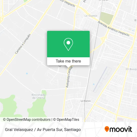 Gral Velasquez / Av Puerta Sur map