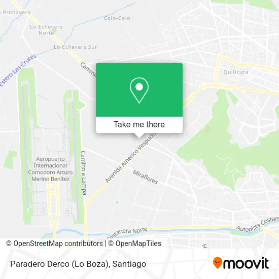 Paradero Derco (Lo Boza) map