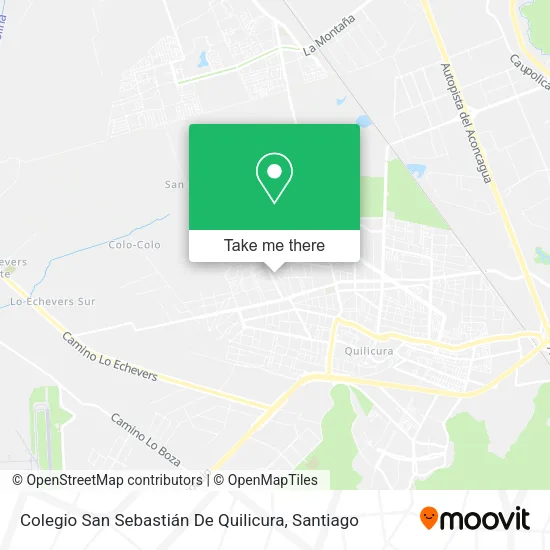 Colegio San Sebastián De Quilicura map
