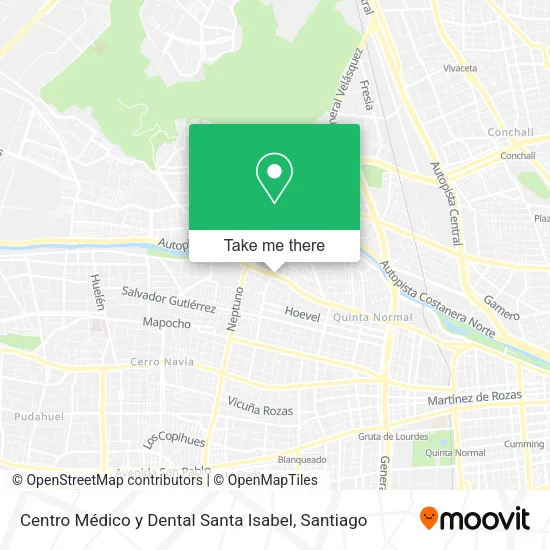 Centro Médico y Dental Santa Isabel map