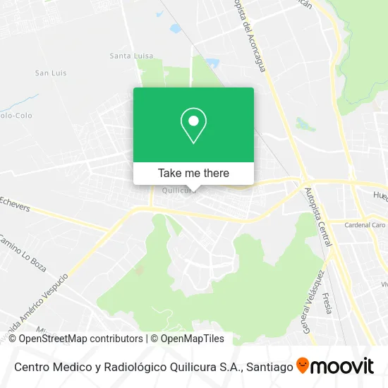 Centro Medico y Radiológico Quilicura S.A. map