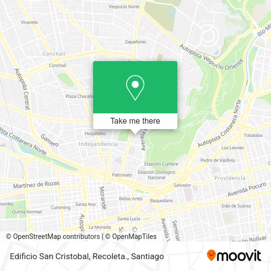 Edificio San Cristobal, Recoleta. map