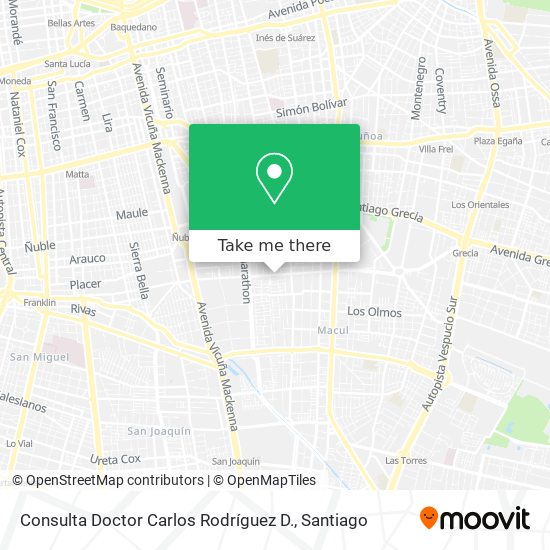 Consulta Doctor Carlos Rodríguez D. map