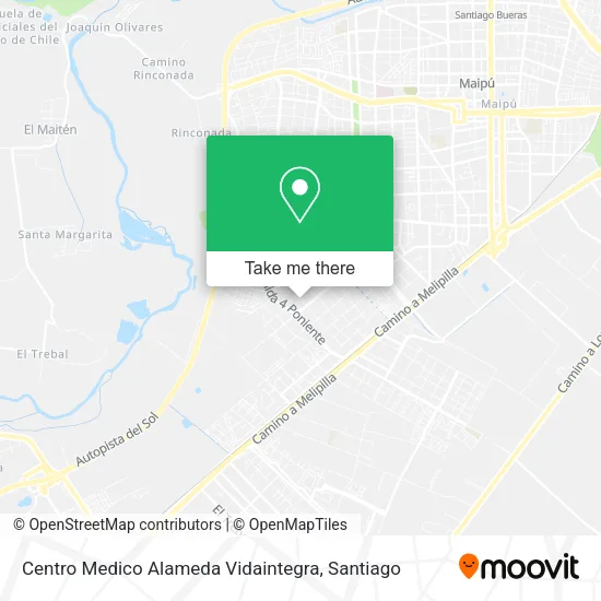 Centro Medico Alameda Vidaintegra map