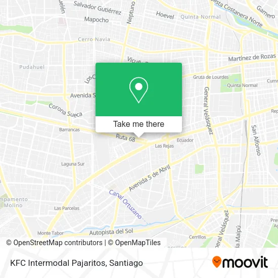 KFC Intermodal Pajaritos map