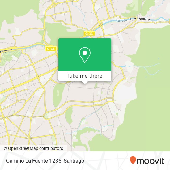 Camino La Fuente 1235 map
