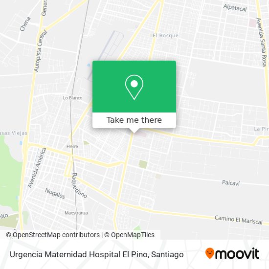 Urgencia Maternidad Hospital El Pino map