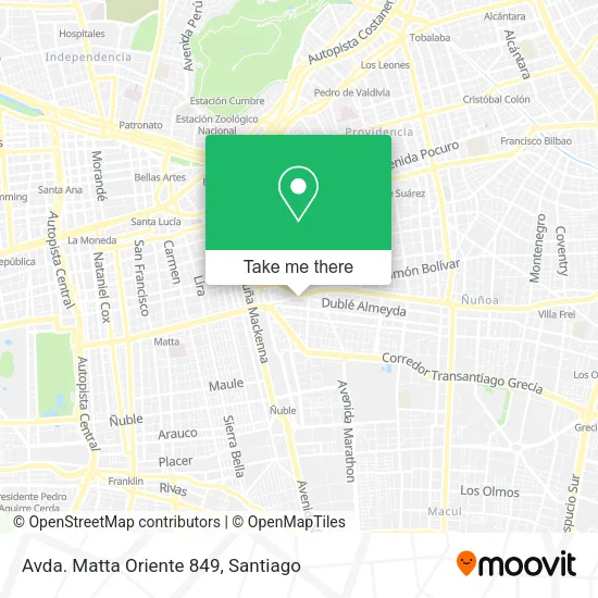 Avda. Matta Oriente 849 map