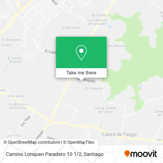 Camino Lonquen Paradero 10 1/2 map