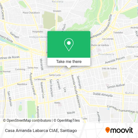 Casa Amanda Labarca CIAE map