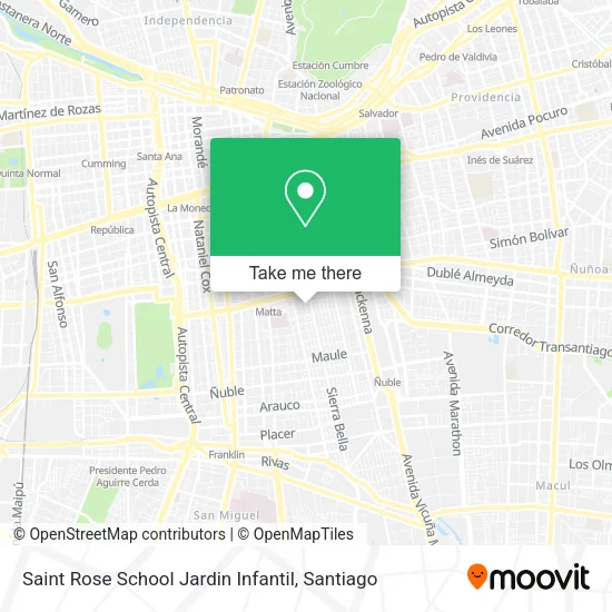 Saint Rose School Jardin Infantil map