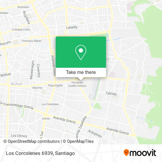 Los Corcolenes 6939 map