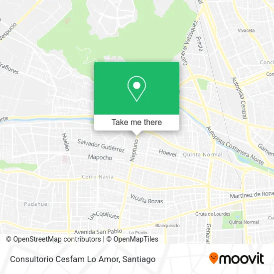 Consultorio Cesfam Lo Amor map