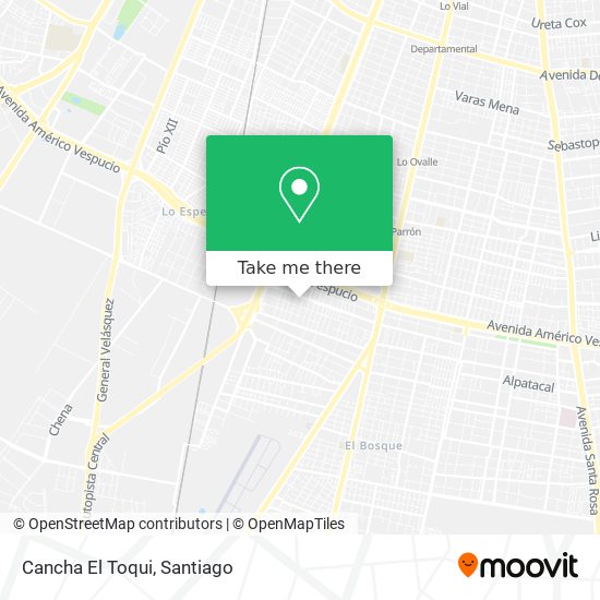 Cancha El Toqui map