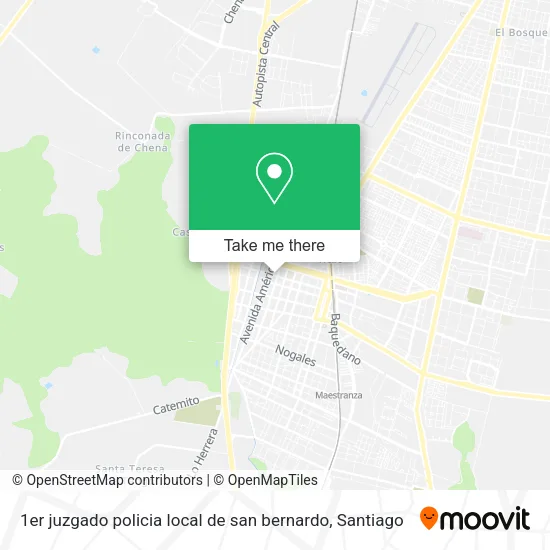 1er juzgado policia local de san bernardo map