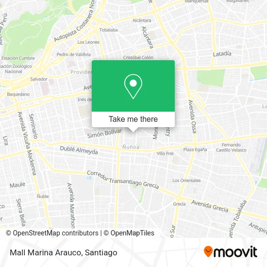 Mapa de Mall Marina Arauco