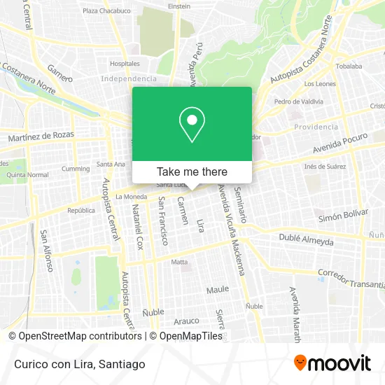 Curico con Lira map