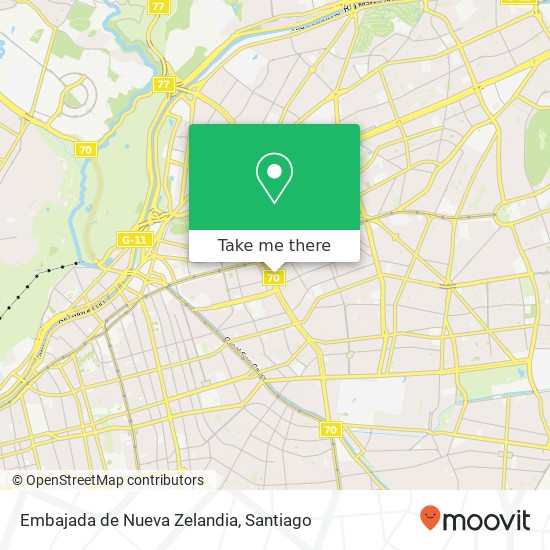 Embajada de Nueva Zelandia map