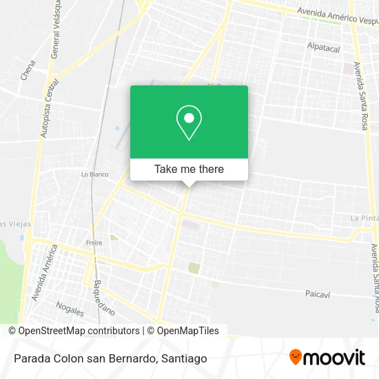 Parada Colon san Bernardo map