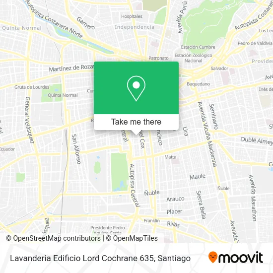 Lavanderia Edificio Lord Cochrane 635 map