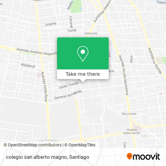 colegio san alberto magno map