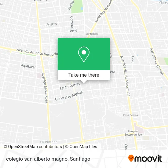 colegio san alberto magno map