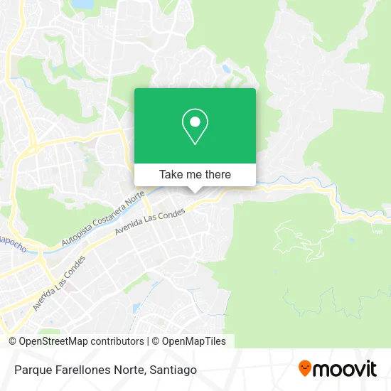Parque Farellones Norte map