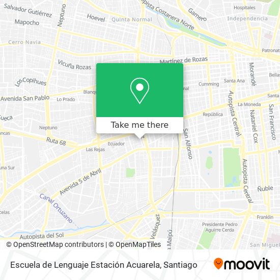 Escuela de Lenguaje Estación Acuarela map