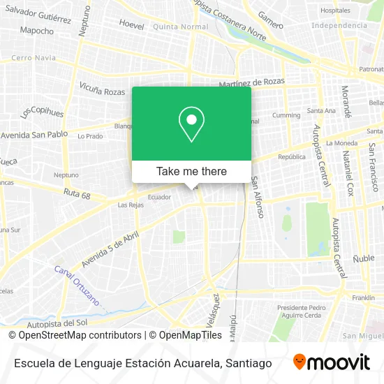 Escuela de Lenguaje Estación Acuarela map