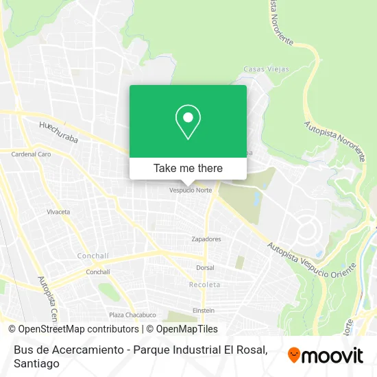 Mapa de Bus de Acercamiento - Parque Industrial El Rosal