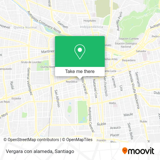 Vergara con alameda map