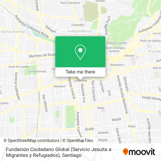 Fundación Ciudadano Global (Servicio Jesuita a Migrantes y Refugiados) map