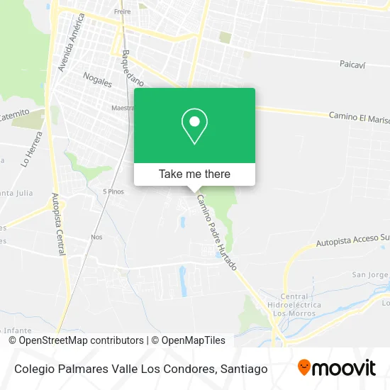 Colegio Palmares Valle Los Condores map