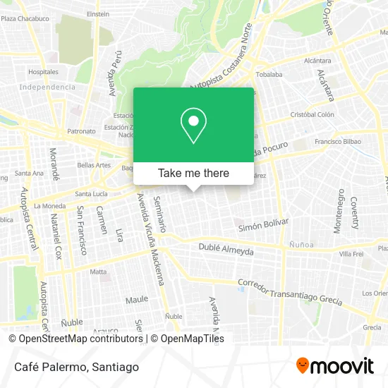 Café Palermo map