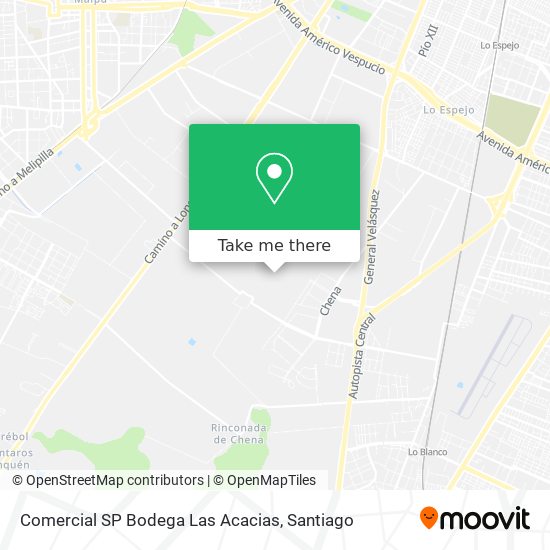 Comercial SP Bodega Las Acacias map